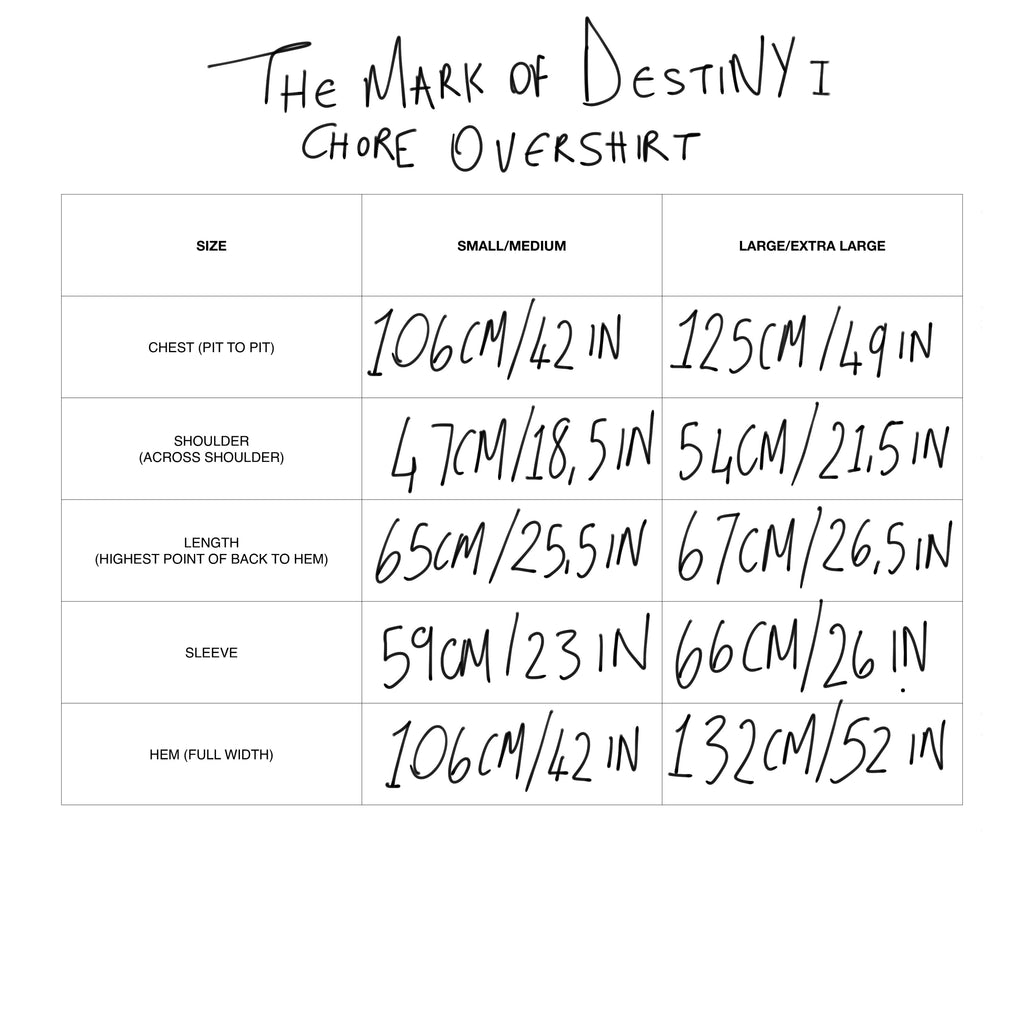 Mark of Destiny I - Chore Overshirt