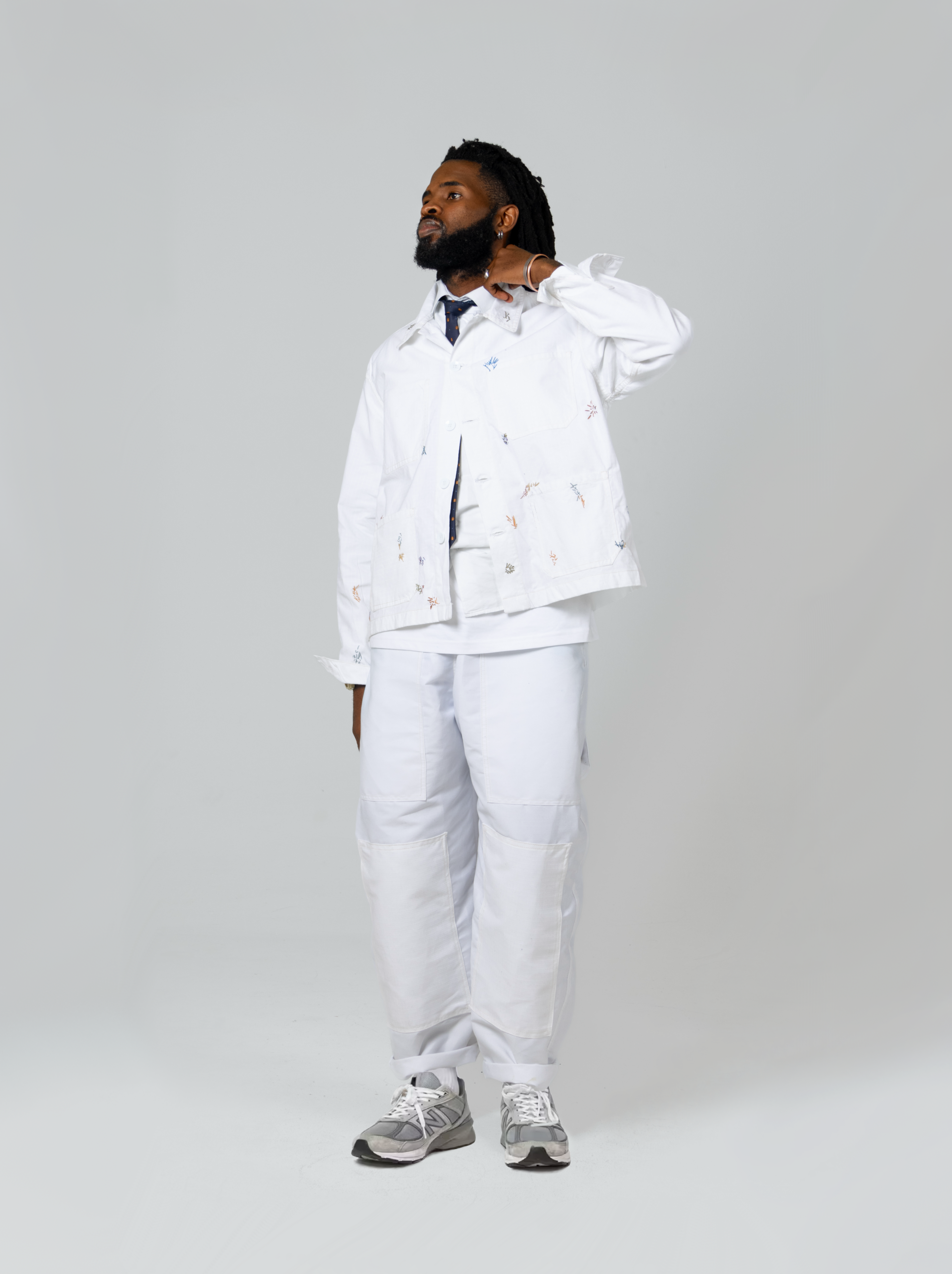 Studio Chore Overshirt - White - Maison Originals
