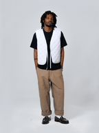 Reversible Quilted Bodywarmer - White - Maison Originals