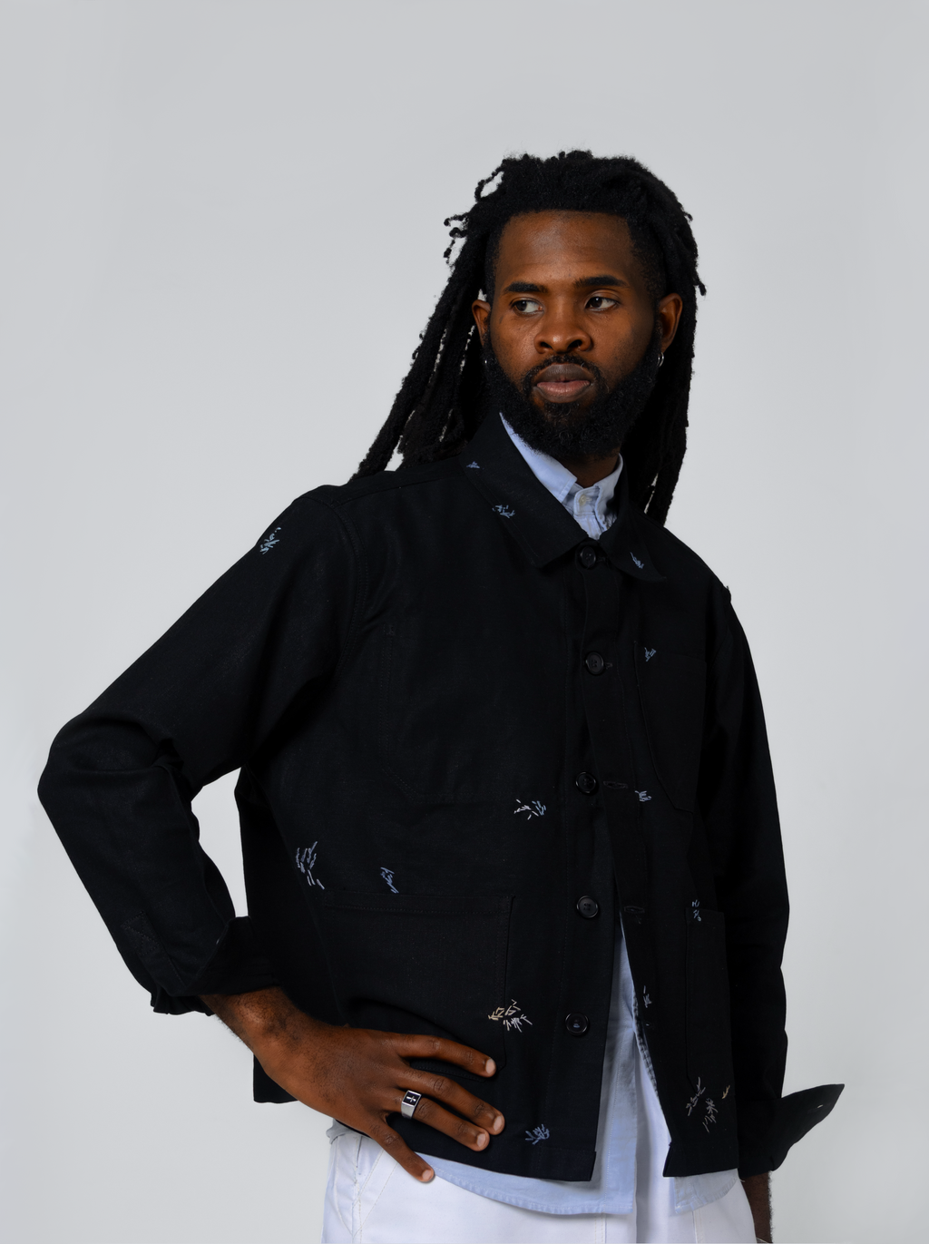 Studio Chore Overshirt - Black - Maison Originals