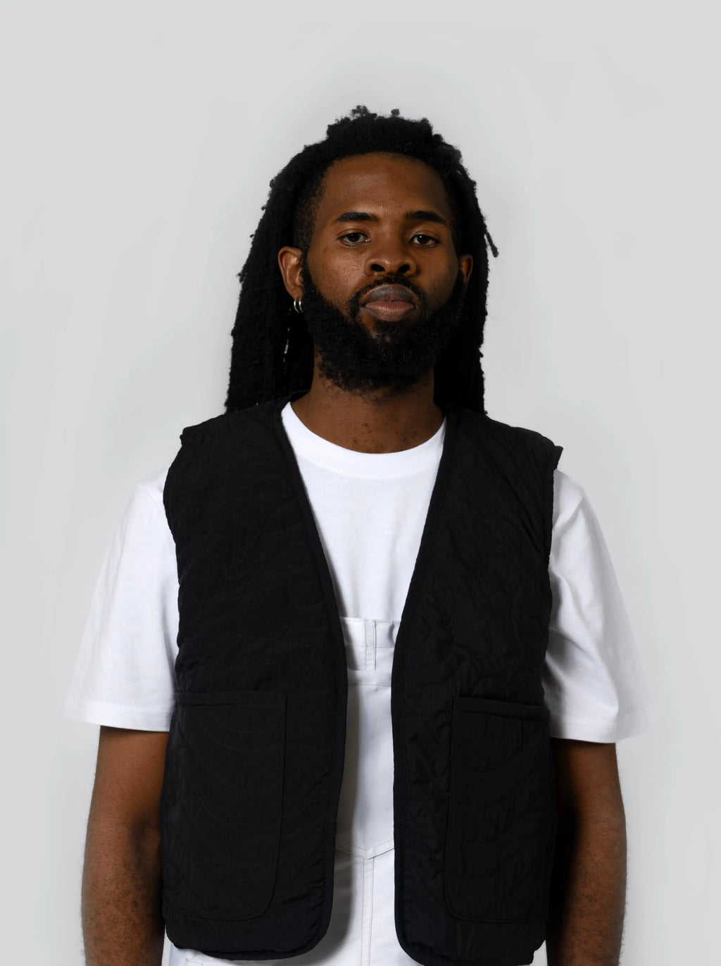 Reversible Quilted Bodywarmer - Black - Maison Originals