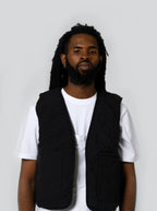 Reversible Quilted Bodywarmer - Black - Maison Originals