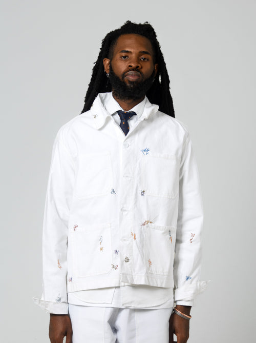 Studio Chore Overshirt - White - Maison Originals
