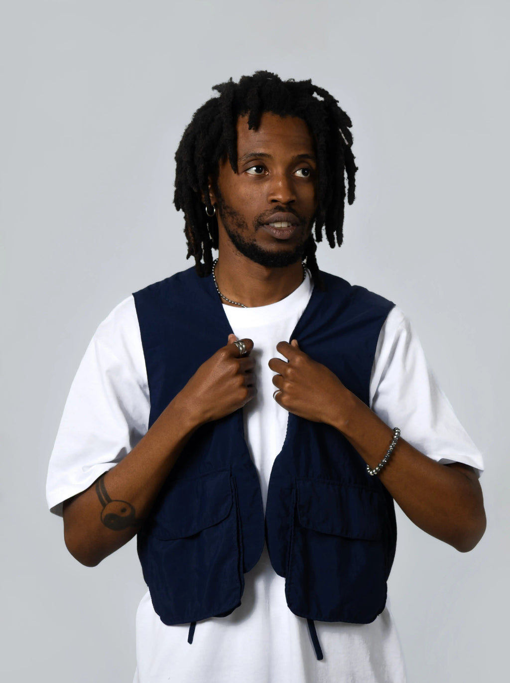 Cropped Utility Vest - Maison Originals