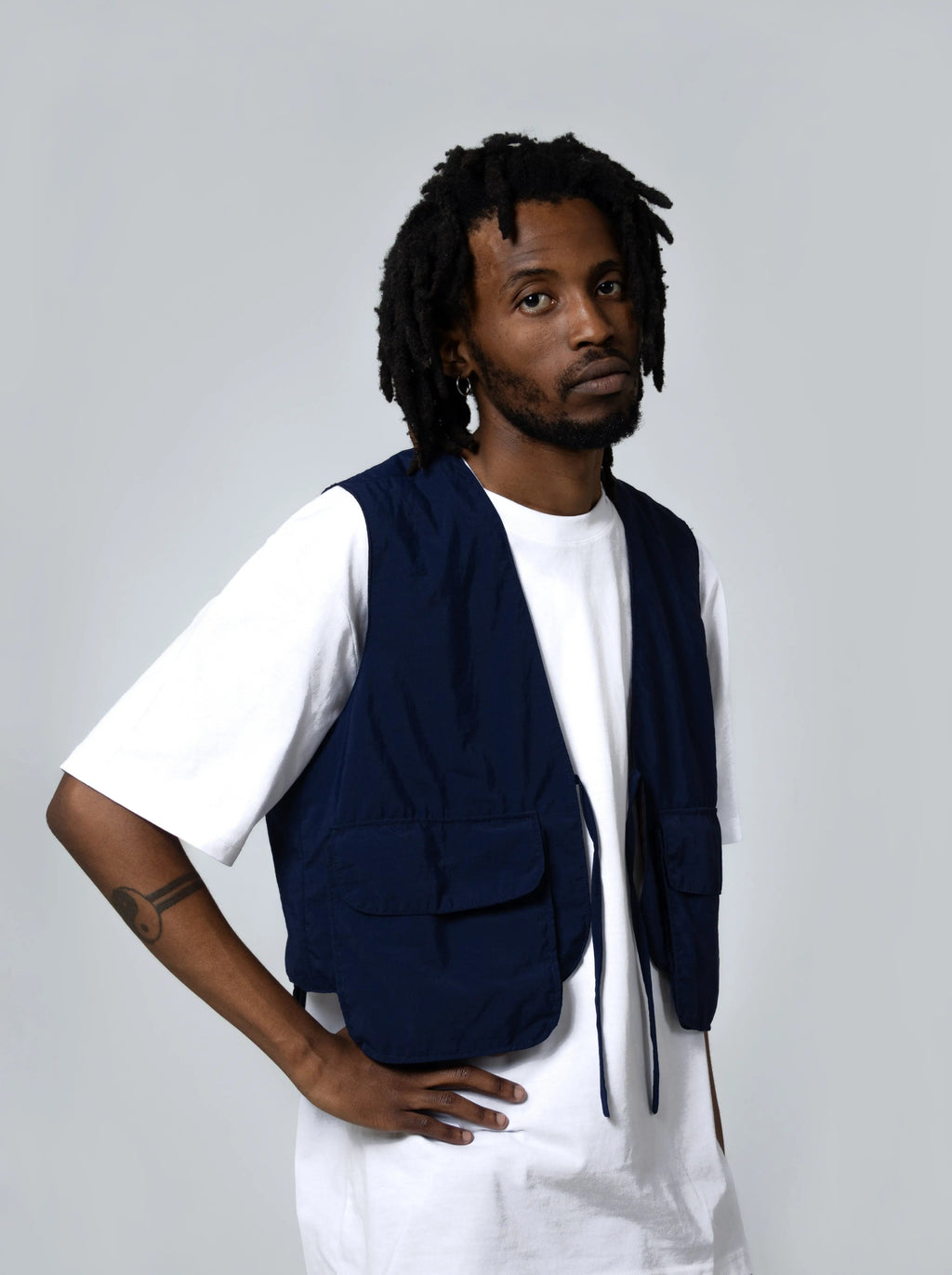 Cropped Utility Vest - Maison Originals