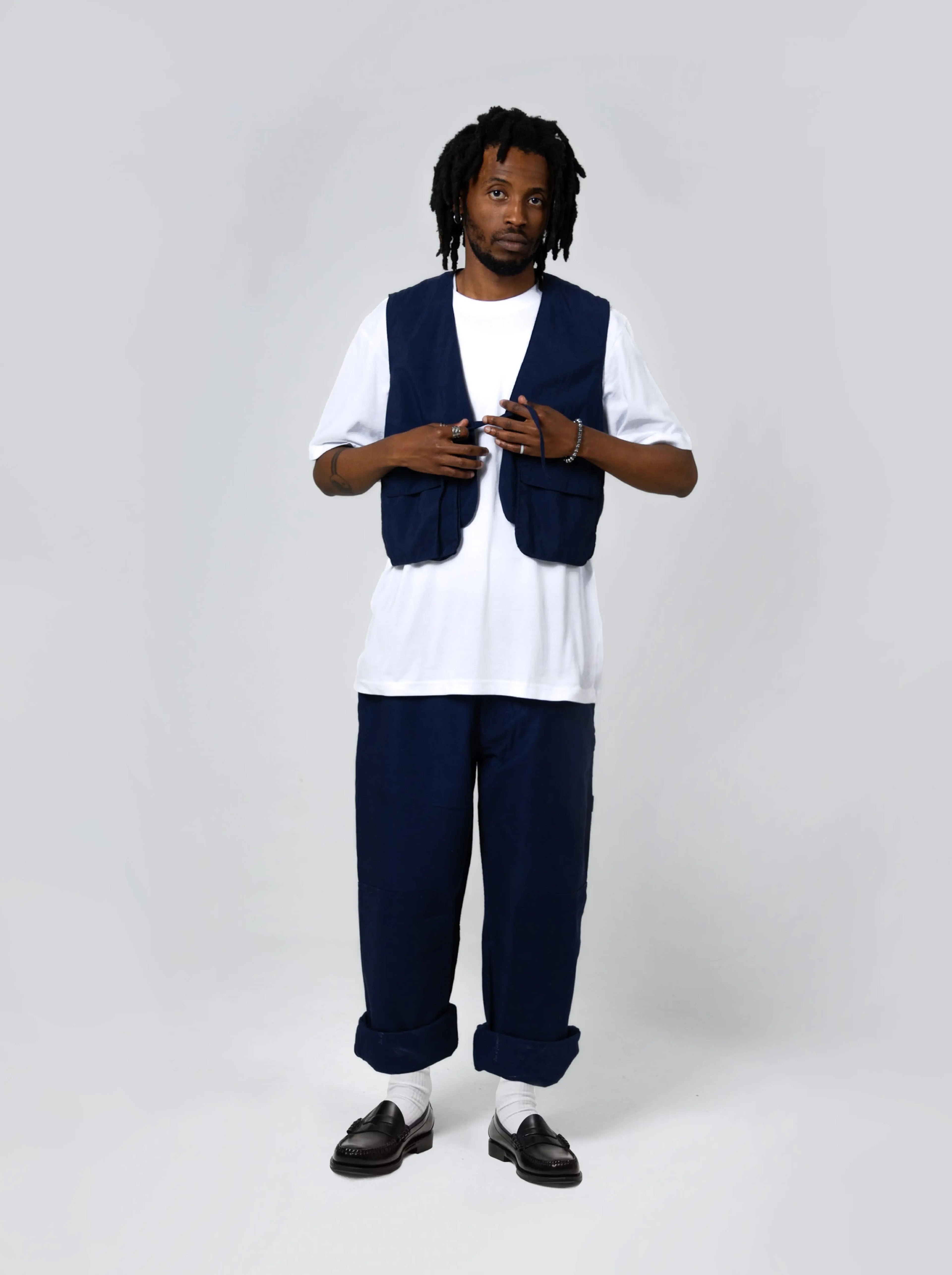 Cropped Utility Vest - Maison Originals