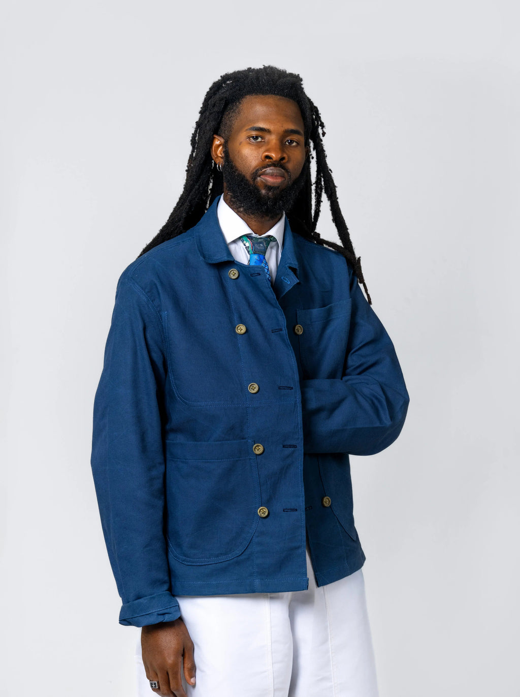 Double-Breasted Chore Jacket - Maison Originals
