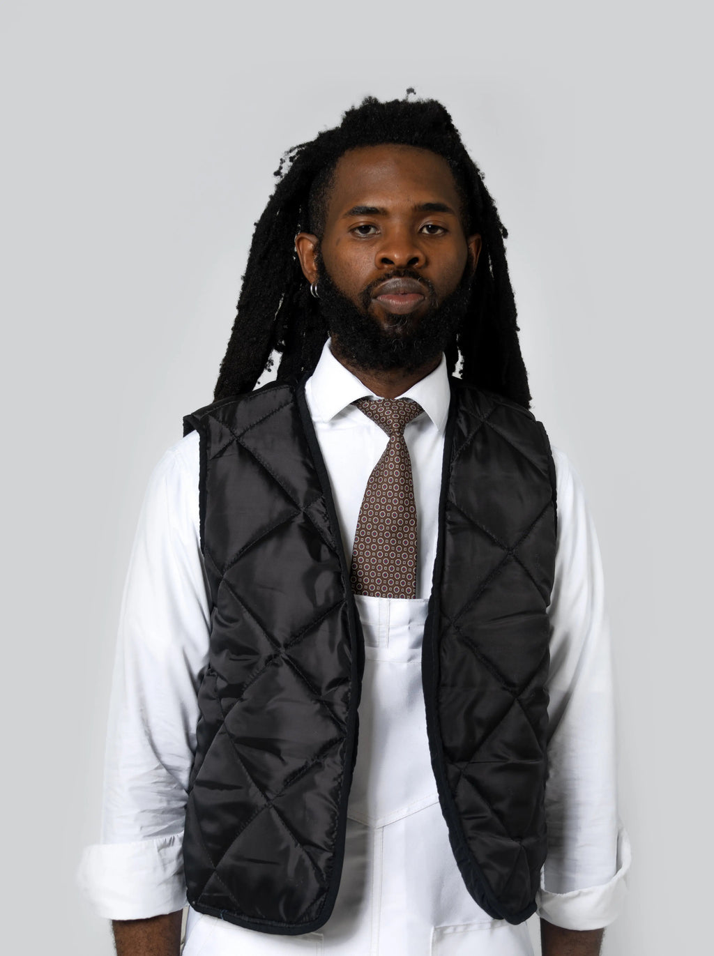 Reversible Quilted Bodywarmer - Black - Maison Originals